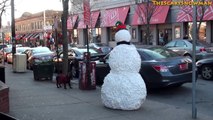 Scary Snowman Puppy Dog Scare Prank Compilation