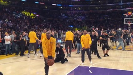 Kobe Bryant Slo-Mo Warm Up Before Final Game