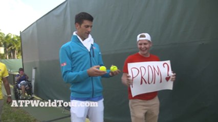 Novak Djokovic Helps Fan With Prom Proposal
