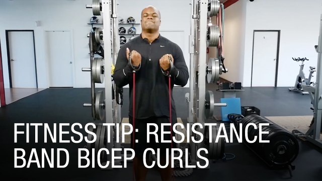 Fitness Tip: Resistance Band Bicep Curls