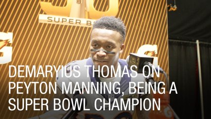 Demaryius Thomas on Peyton Manning, Being a Super Bowl Champion