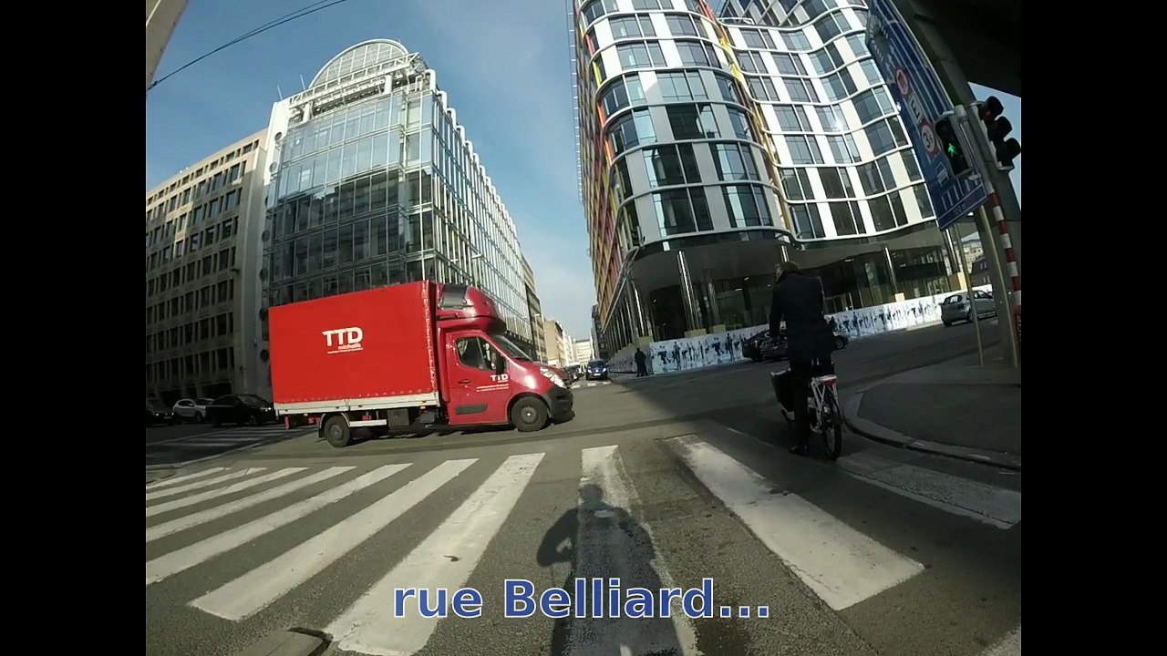 Un nouvel aménagement "cyclable" à Bruxelles !