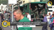 In 60 Seconds: Venezuelan Security Forces Prepare For Unrest At Assembly