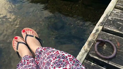 lake district Desi feet taking a chill pill.