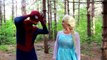 Spiderman VAMPIRE TOILET ATTACK! w  Frozen Elsa Joker Maleficent Princess Anna Toys! Superheroes IRL