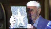 Charles Aznavour honoré à Hollywood