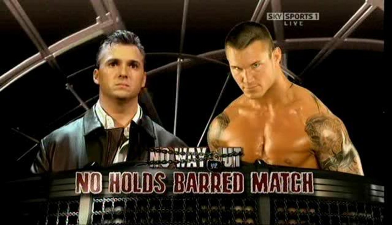 WWE No Way Out 2009 Randy Orton Vs. Shane McMahon Full Match en Español