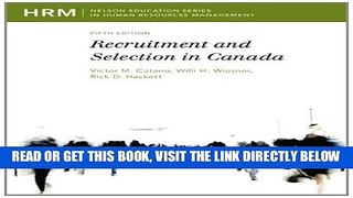 [Free Read] Recruitment and Selection in Canada Free Online