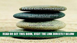 [Free Read] Microeconomics: Theory and Applications with Calculus (4th Edition) Free Online