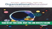 [Free Read] Organizational Behaviour: Concepts, Controversies, Applications, Sixth Canadian