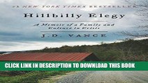 Best Seller Hillbilly Elegy: A Memoir of a Family and Culture in Crisis Free Read