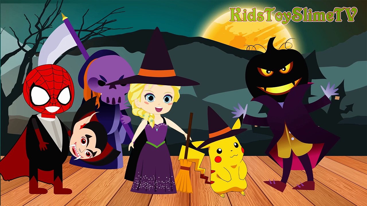 Spiderman & Frozen Elsa Fun Night Halloween, Pikachu (Pokémon GO)! w Spiderman Superhero Fun IRL #4