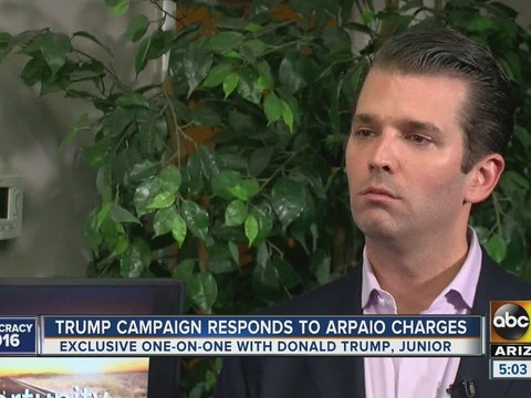 Donald Trump, Jr. weighs in on Maricopa County Sheriff Joe Arpaio’s legal trouble