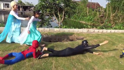 BABY Spiderman and Frozen Elsa Don't WEAR CLOTHES PART4