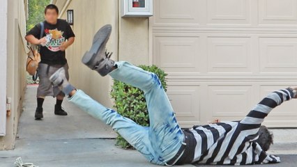 HALLOWEEN SCARE PRANK - GETTING SHOT IN PUBLIC PART 3