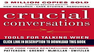 Ebook Crucial Conversations Tools for Talking When Stakes Are High, Second Edition Free Read