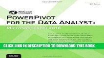 Ebook PowerPivot for the Data Analyst: Microsoft Excel 2010 (MrExcel Library) Free Read