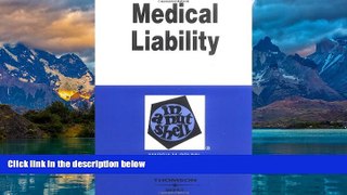 Big Deals  Medical Liability in a Nutshell (Nutshell Series)  Best Seller Books Most Wanted