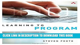 Best Seller Learning to Program Free Read