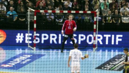 La fusée de Geinsheimer sur 7m - Chambéry 26 33 PSG - 27/10/2016