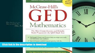 READ  McGraw-Hill s GED Mathematics : The Most Comprehensive and Reliable Study Program for the