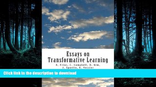 FAVORITE BOOK  Essays on Transformative Learning FULL ONLINE