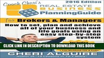 [PDF] Coach Cheri s Business Planning Guide for Real Estate Brokers and Managers: How to set, plan