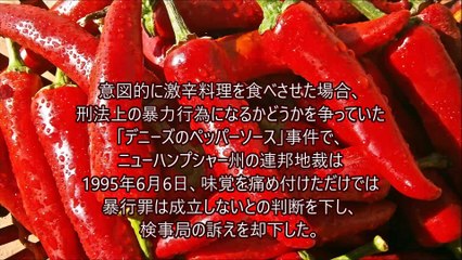 激辛料理食べさせても無罪(1995年,米国)島田雄貴判決データ集