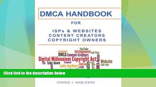 Big Deals  DMCA HANDBOOK for ISPs, Websites, Content Creators,   Copyright Owners  Best Seller