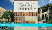 Books to Read  How to Set Up and Run a Law Office Efficiently  Best Seller Books Best Seller