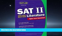 Choose Book Kaplan SAT II: Literature 2003-2004