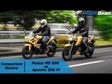 Pulsar RS 200 vs Apache 200 FI - Comparison Review | MotorBeam