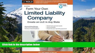 Must Have  Form Your Own Limited Liability Company  READ Ebook Full Ebook