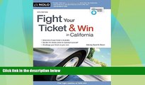 Must Have PDF  Fight Your Ticket   Win in California  Best Seller Books Most Wanted