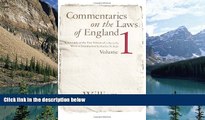 Big Deals  Commentaries on the Laws of England: A Facsimile of the First Edition of 1765-1769,