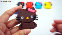 Play and Learn Colors with Play Doh Hello Kitty and Baby Molds Fun Creative for Kids - MHHGgh