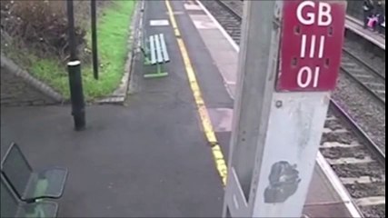 Cette folle manque de se faire découper par un train à 100km.h