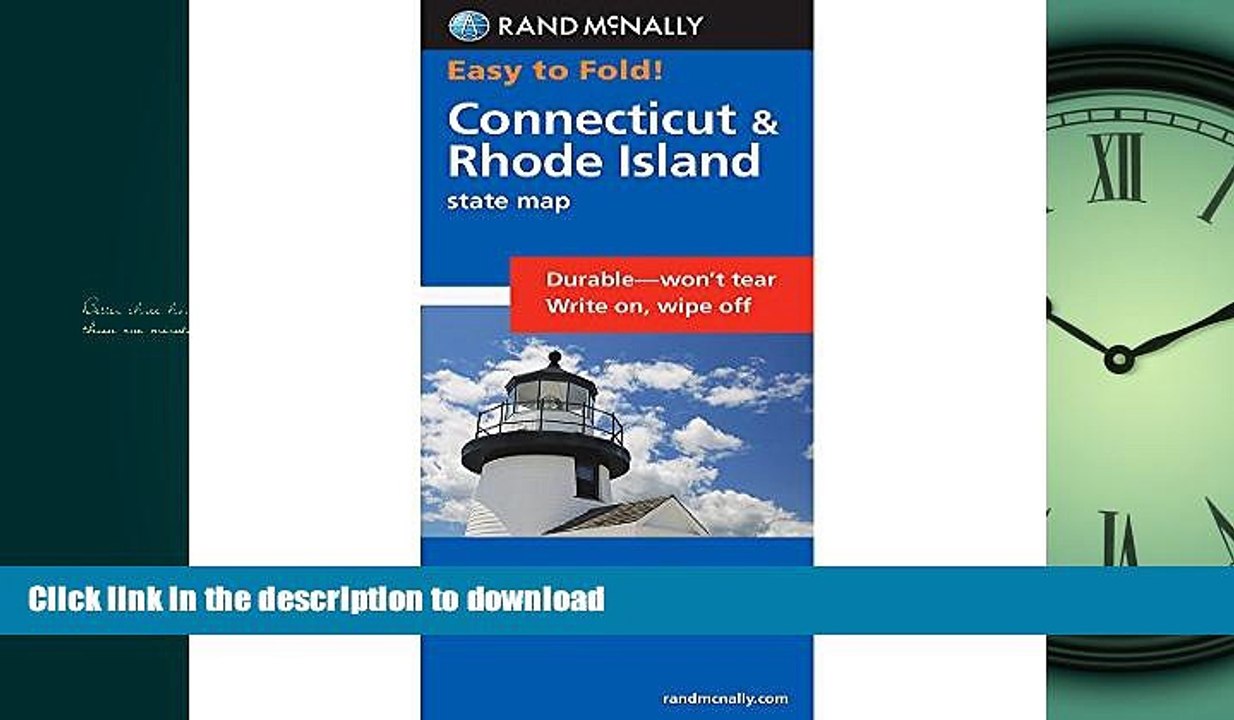 FAVORIT BOOK Rand McNally Easy to Fold: Connecticut, Rhode Island (Laminated) (Easyfinder Maps)