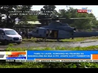 NTG: Pamilya Laude, humihingi ng pruweba na nakakulong na nga si Pemberton