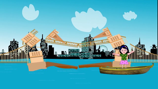 London Bridge is Falling Down Nursery Kids Rhyme with Lyrics | London Bridge Children Song