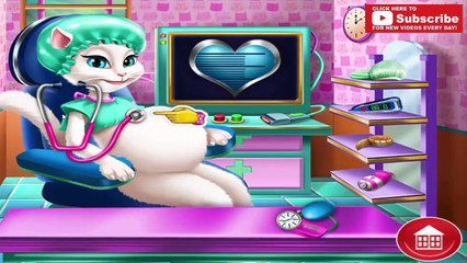Kitty Беременные Check Up Talking Kitty рождая младенца Full Kids Game Episode