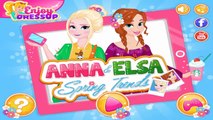 Анна и Эльза Весна тенденции замороженные Принцесса видео игры для девочек