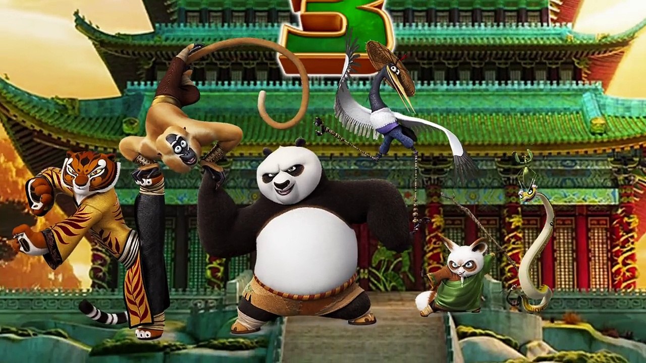 Kung Fu Panda 3 2016 Finger Family | Nursery Rhyme for Children | 4K Video