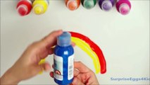 Learn Colours Paint Rainbow - Painting Learning Colors rainbow collection for Children