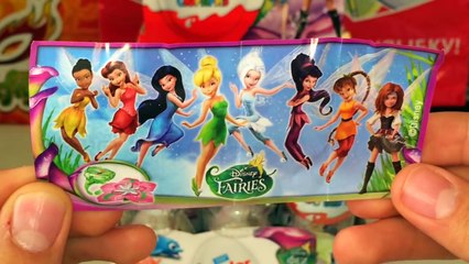 Unboxing Kinder Surprise Eggs Disney Fairies Киндер Сюрприз Дисней Феи