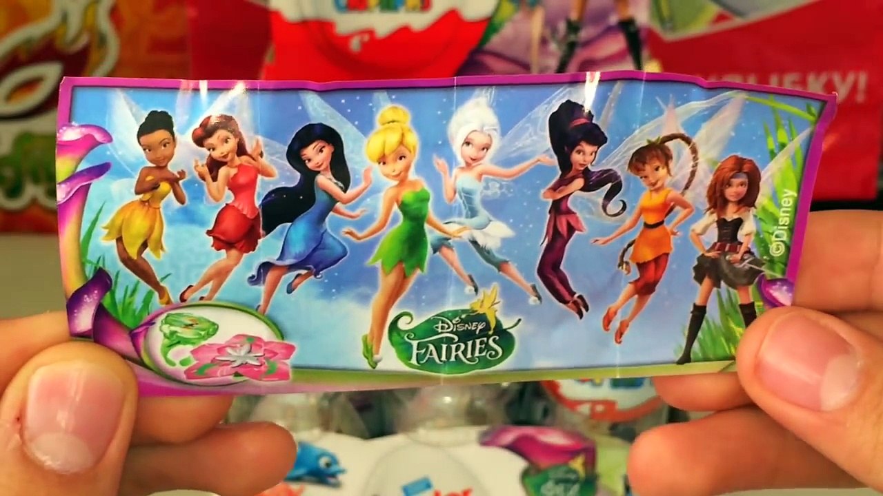 Unboxing Kinder Surprise Eggs Disney Fairies Киндер Сюрприз Дисней Феи