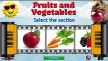 Позволяет узнать фрукты овощи ягоды фрукты Дошкольное Обучение Обучение видео для детей