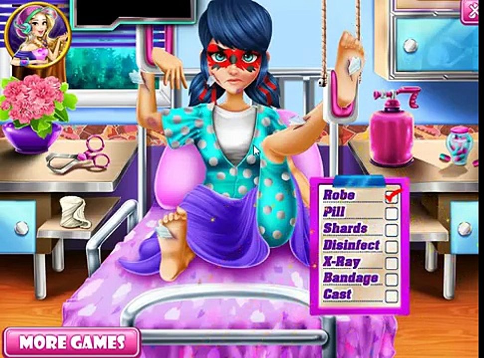 Ladybug Accident Hospital Recovery / Game Video for Little Kids