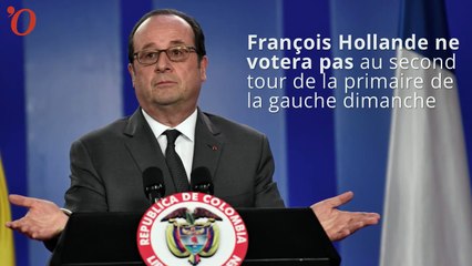 François Hollande ne votera pas au second tour de la primaire de la gauche