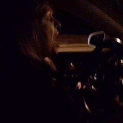 My mom dancing and singing in the car lol